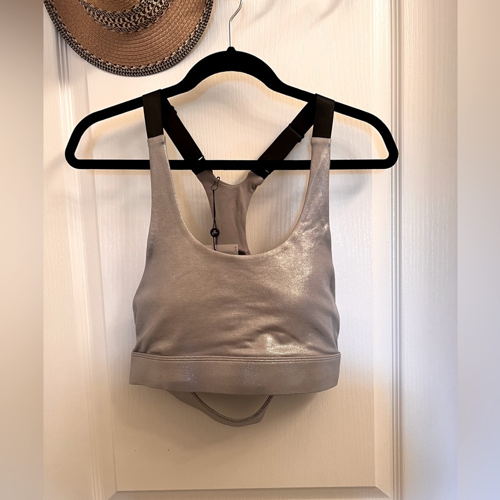 Raiders Soft Silver Sports Bra
